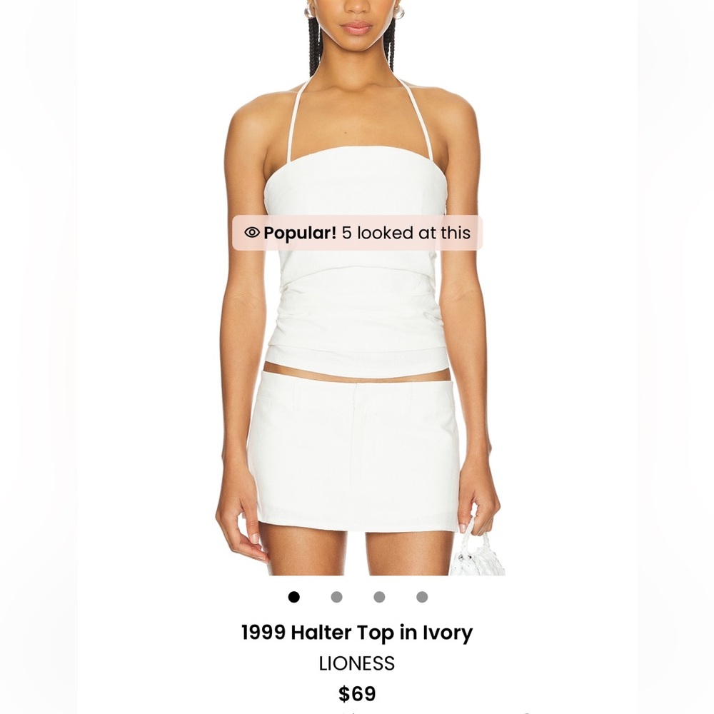 1999 Halter Top in Ivory